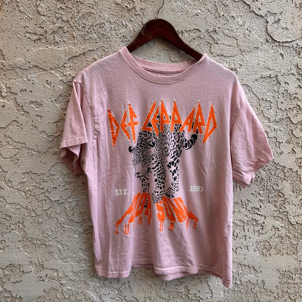 Def Leppard Reprint T-Shirt Womens XL